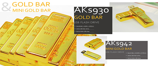 AKS930 BIG GOLD BAR USB
